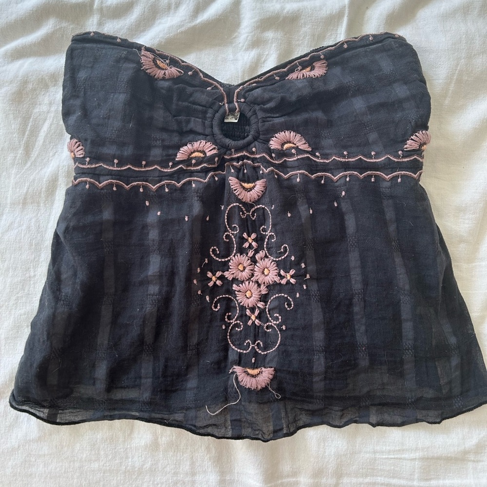 Free people strapless top